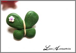 Brosa fluturas verde