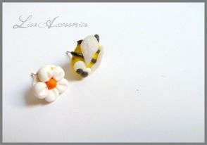 Cercei albinuta si floricica
