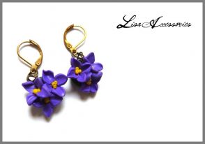 Cercei Flori de liliac