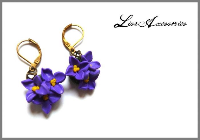 Bijuterii si Accesorii-Cercei Flori de liliac Cercei Flori de liliac