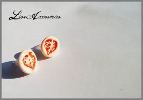 Cercei frunzulita portocalie
