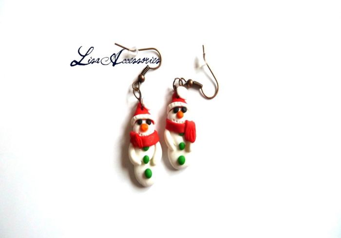 Bijuterii si Accesorii-Cercei snowman Cercei snowman