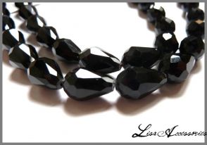 Cristal lacrima negru multifatetat