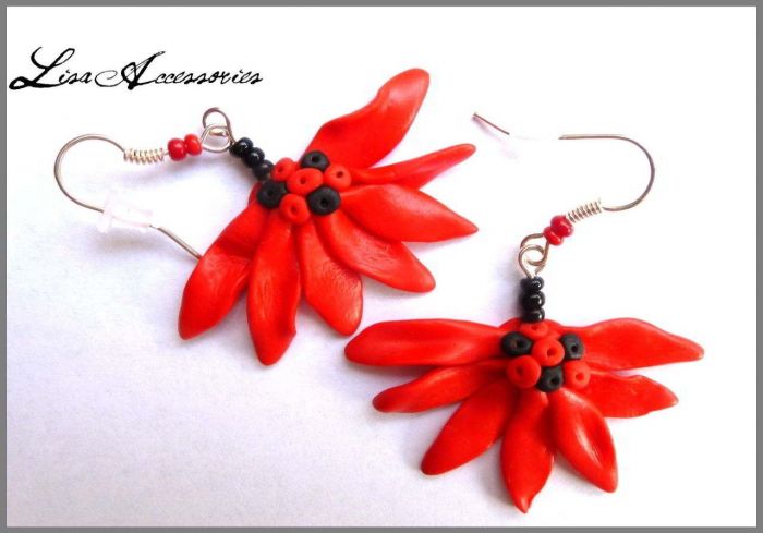 Bijuterii si Accesorii-Flori rosii Flori rosii