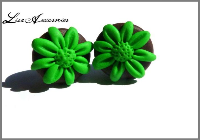 Bijuterii si Accesorii-Floricele verzi Floricele verzi