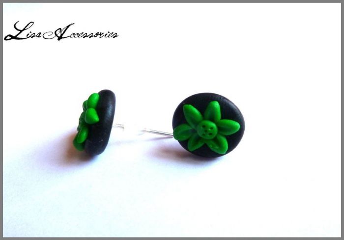 Bijuterii si Accesorii-Floricele verzi Floricele verzi