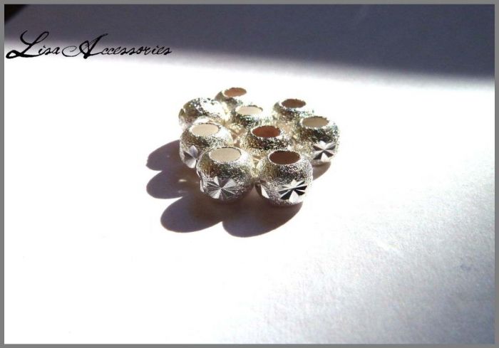 Furnituri-Margele stardust argintate 4 mm Margele stardust argintate 4 mm